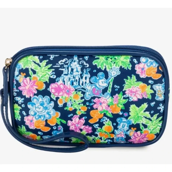Lilly Pulitzer x disney Handbags - Disney Parks X Lilly Pulitzer Gillie Wristlet in Aegean Navy NWT